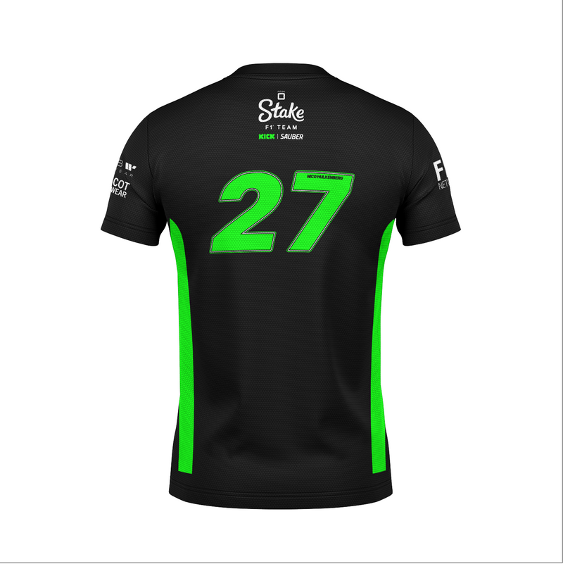 Camiseta Dryfit Stake Sauber Hulkenberg Preto 2025