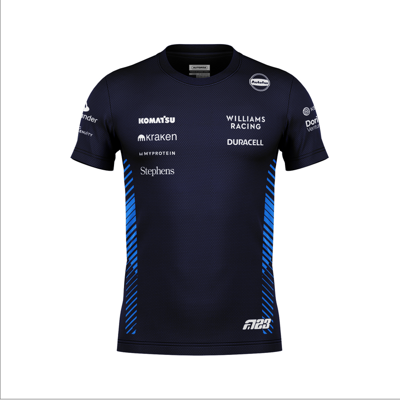 Camiseta Dryfit Williams Alex Albon Azul Marinho 2025