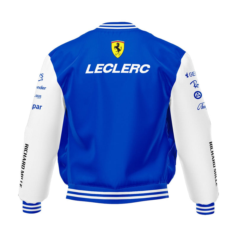 Jaqueta Ferrari Edição Miami 2025 Azul Charles Leclerc