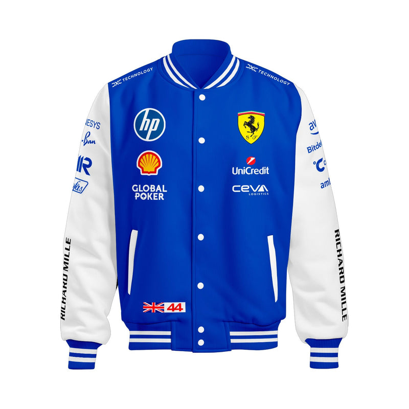 Jaqueta Ferrari Edição Miami 2025 Azul Lewis Hamilton